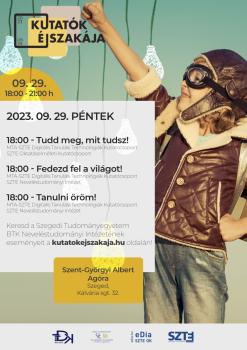 Kutatók Éjszakája 2023 SZTE